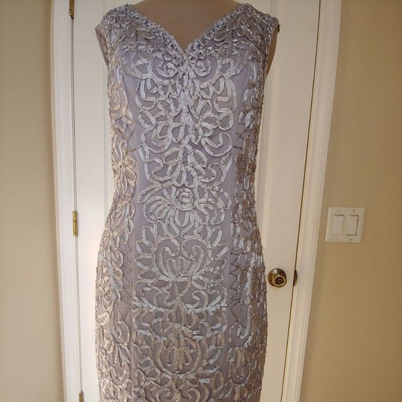 Sue Wong Dresses & Skirts - NWT Sue Wong Platinum Short Party Dress Size 10